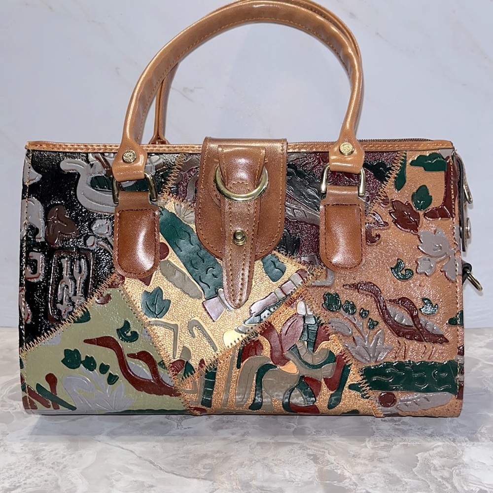 Princess patchwork stitch handbag purse